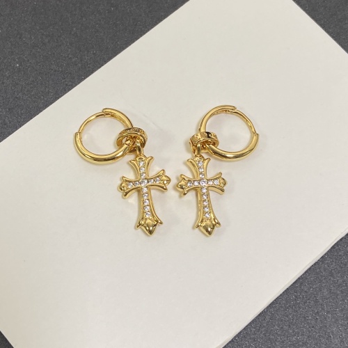 Cheap Chrome Hearts Earrings For Women #1144584 Replica Wholesale [$34.00 USD] [ITEM#1144584] on Replica Chrome Hearts Earrings
