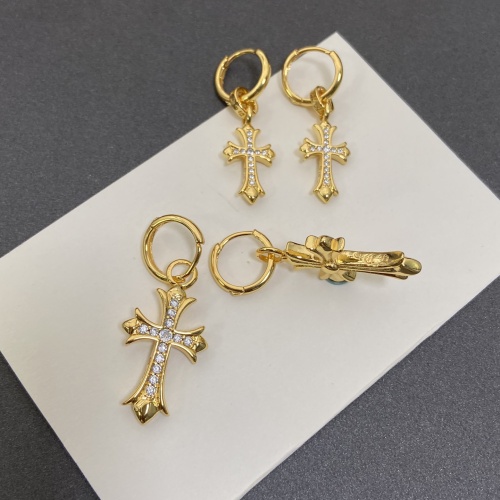 Cheap Chrome Hearts Earrings For Women #1144584 Replica Wholesale [$34.00 USD] [ITEM#1144584] on Replica Chrome Hearts Earrings