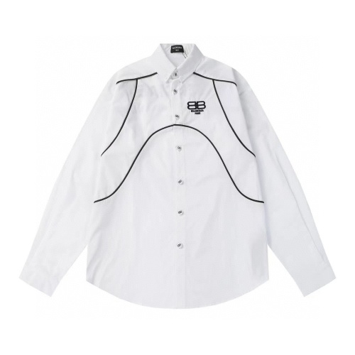 Cheap Balenciaga Shirts Long Sleeved For Unisex #1146395 Replica Wholesale [$60.00 USD] [ITEM#1146395] on Replica Balenciaga Shirts