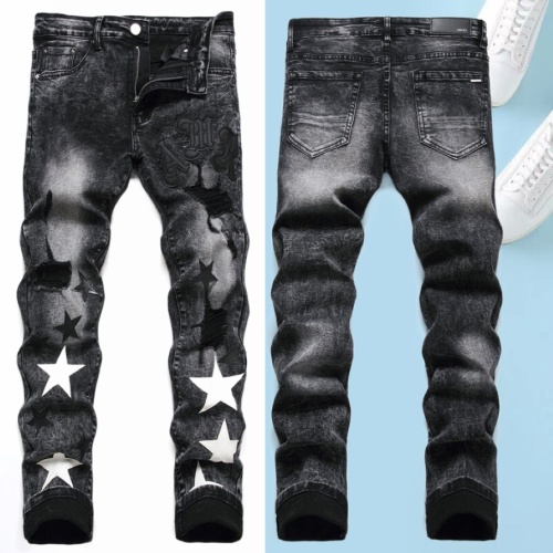 Cheap Amiri Jeans For Men #1146493 Replica Wholesale [$68.00 USD] [ITEM#1146493] on Replica Amiri Jeans