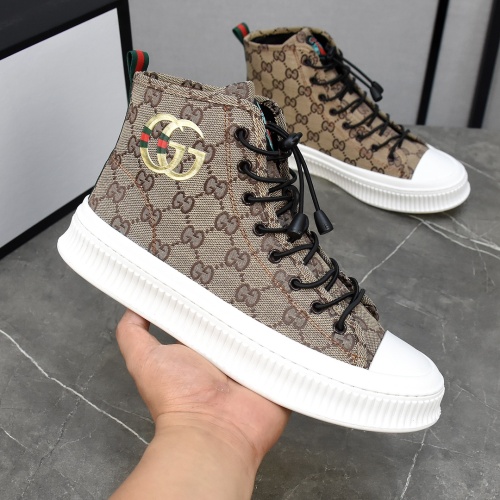 Cheap Gucci High Tops Shoes For Men #1148037 Replica Wholesale [$82.00 USD] [ITEM#1148037] on Replica Gucci High Tops Shoes