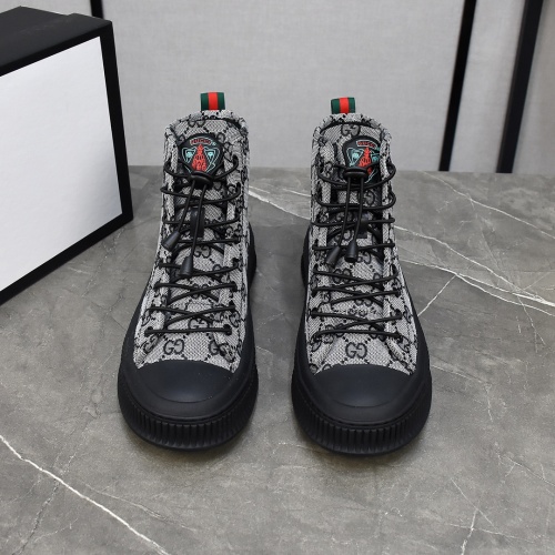 Cheap Gucci High Tops Shoes For Men #1148040 Replica Wholesale [$82.00 USD] [ITEM#1148040] on Replica Gucci High Tops Shoes