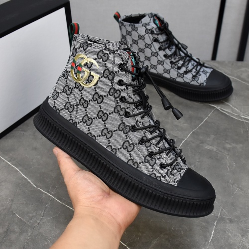 Cheap Gucci High Tops Shoes For Men #1148040 Replica Wholesale [$82.00 USD] [ITEM#1148040] on Replica Gucci High Tops Shoes