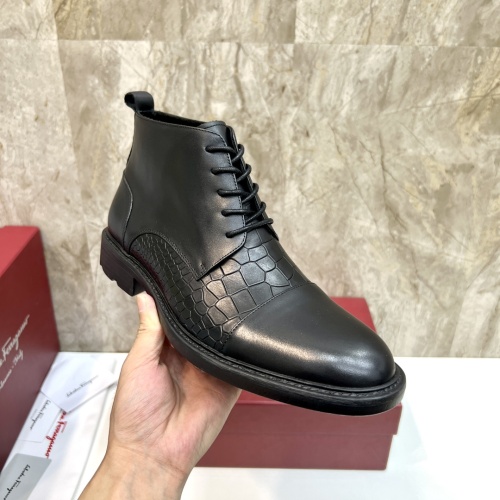 Cheap Salvatore Ferragamo Boots For Men #1148071 Replica Wholesale [$125.00 USD] [ITEM#1148071] on Replica Salvatore Ferragamo Boots