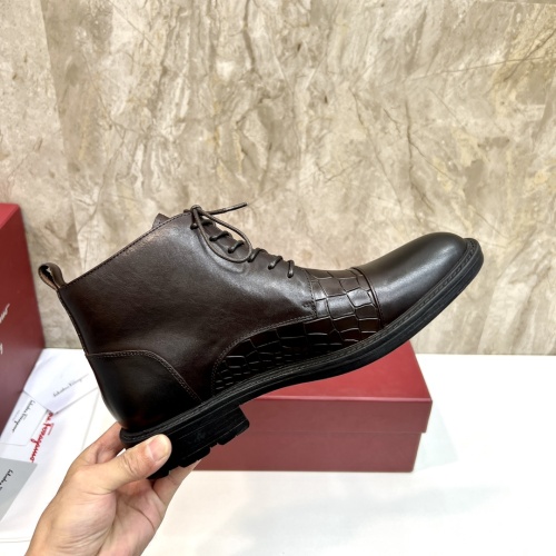 Cheap Salvatore Ferragamo Boots For Men #1148072 Replica Wholesale [$125.00 USD] [ITEM#1148072] on Replica Salvatore Ferragamo Boots
