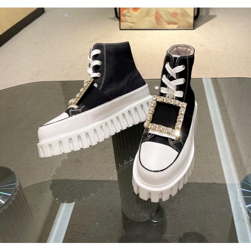 Cheap Roger Vivier High Tops Shoes For Women #1148402 Replica Wholesale [$105.00 USD] [ITEM#1148402] on Replica Roger Vivier High Tops Shoes