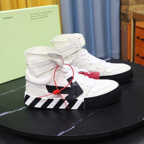 Cheap Off-White High Tops Shoes For Men #1148587 Replica Wholesale [$105.00 USD] [ITEM#1148587] on Replica Off-White High Tops Shoes