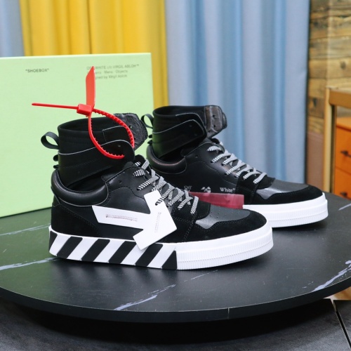 Cheap Off-White High Tops Shoes For Men #1148590 Replica Wholesale [$105.00 USD] [ITEM#1148590] on Replica Off-White High Tops Shoes