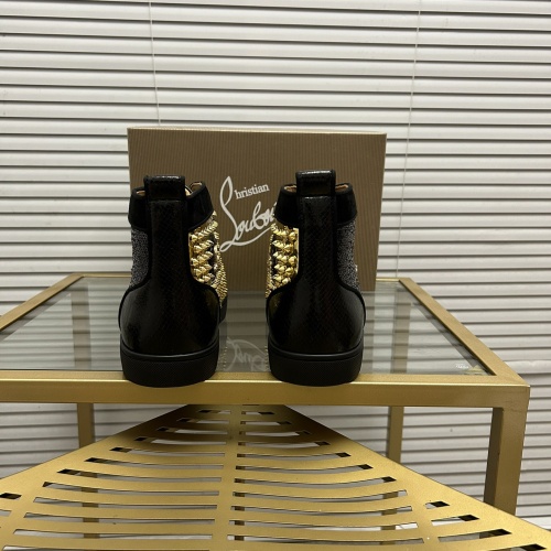 Cheap Christian Louboutin High Top Shoes For Women #1148725 Replica Wholesale [$98.00 USD] [ITEM#1148725] on Replica Christian Louboutin High Top Shoes