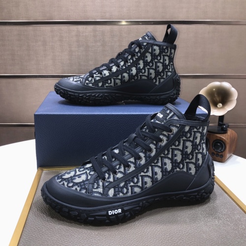 Cheap Christian Dior High Top Shoes For Men #1148766 Replica Wholesale [$105.00 USD] [ITEM#1148766] on Replica Christian Dior High Top Shoes