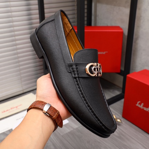 Cheap Salvatore Ferragamo Leather Shoes For Men #1148779 Replica Wholesale [$85.00 USD] [ITEM#1148779] on Replica Salvatore Ferragamo Leather Shoes