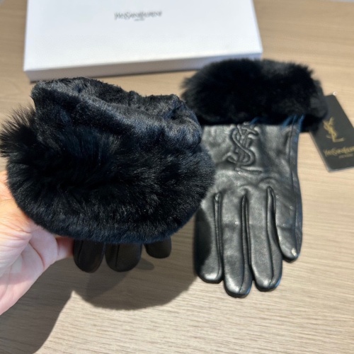 Cheap Yves Saint Laurent Gloves For Women #1149886 Replica Wholesale [$56.00 USD] [ITEM#1149886] on Replica Yves Saint Laurent Gloves