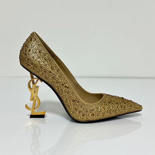 Cheap Yves Saint Laurent YSL High-Heeled Shoes For Women #1149981 Replica Wholesale [$118.00 USD] [ITEM#1149981] on Replica Yves Saint Laurent YSL High-Heeled Shoes