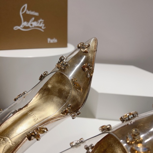 Cheap Christian Louboutin High-heeled shoes For Women #1150042 Replica Wholesale [$125.00 USD] [ITEM#1150042] on Replica Christian Louboutin High-heeled shoes
