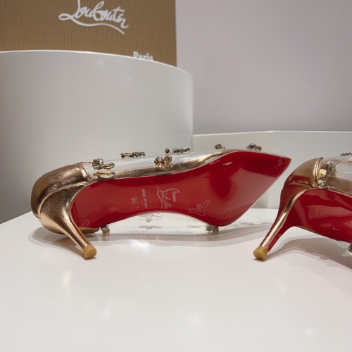 Cheap Christian Louboutin High-heeled shoes For Women #1150042 Replica Wholesale [$125.00 USD] [ITEM#1150042] on Replica Christian Louboutin High-heeled shoes