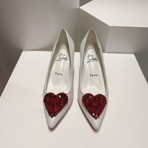 Cheap Christian Louboutin High-heeled shoes For Women #1150045 Replica Wholesale [$132.00 USD] [ITEM#1150045] on Replica Christian Louboutin High-heeled shoes