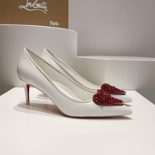 Cheap Christian Louboutin High-heeled shoes For Women #1150045 Replica Wholesale [$132.00 USD] [ITEM#1150045] on Replica Christian Louboutin High-heeled shoes
