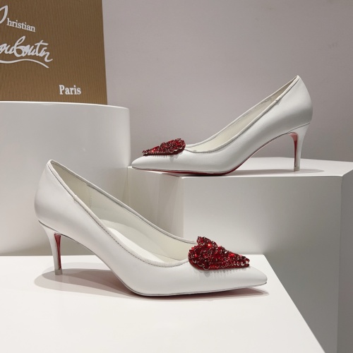 Cheap Christian Louboutin High-heeled shoes For Women #1150045 Replica Wholesale [$132.00 USD] [ITEM#1150045] on Replica Christian Louboutin High-heeled shoes