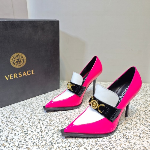 Cheap Versace High-Heeled Shoes For Women #1150200 Replica Wholesale [$130.00 USD] [ITEM#1150200] on Replica Versace High-Heeled Shoes