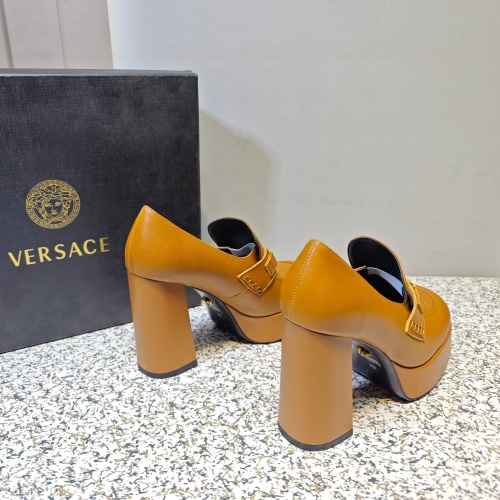 Cheap Versace High-Heeled Shoes For Women #1150221 Replica Wholesale [$105.00 USD] [ITEM#1150221] on Replica Versace High-Heeled Shoes