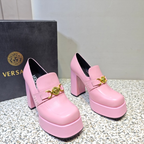 Cheap Versace High-Heeled Shoes For Women #1150222 Replica Wholesale [$105.00 USD] [ITEM#1150222] on Replica Versace High-Heeled Shoes