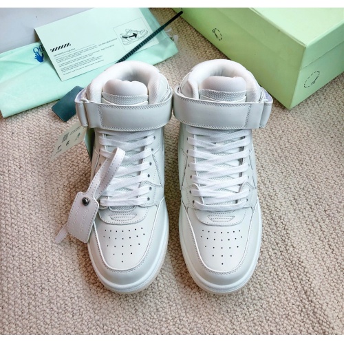 Cheap Off-White High Tops Shoes For Men #1150475 Replica Wholesale [$128.00 USD] [ITEM#1150475] on Replica Off-White High Tops Shoes
