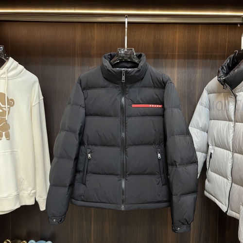 Cheap Prada Down Feather Coat Long Sleeved For Men #1152509 Replica Wholesale [$182.00 USD] [ITEM#1152509] on Replica Prada Down Feather Coat