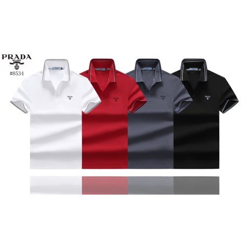 Cheap Prada T-Shirts Short Sleeved For Men #1152780 Replica Wholesale [$39.00 USD] [ITEM#1152780] on Replica Prada T-Shirts