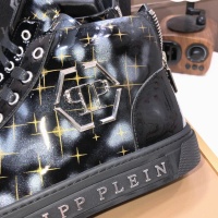 Cheap Philipp Plein PP High Tops Shoes For Men #1148184 Replica Wholesale [$88.00 USD] [ITEM#1148184] on Replica Philipp Plein PP High Tops Shoes
