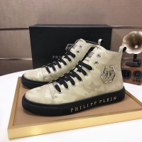 Cheap Philipp Plein PP High Tops Shoes For Men #1148191 Replica Wholesale [$88.00 USD] [ITEM#1148191] on Replica Philipp Plein PP High Tops Shoes