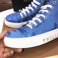 Cheap Philipp Plein PP High Tops Shoes For Men #1148192 Replica Wholesale [$88.00 USD] [ITEM#1148192] on Replica Philipp Plein PP High Tops Shoes