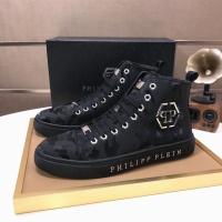 Cheap Philipp Plein PP High Tops Shoes For Men #1148194 Replica Wholesale [$88.00 USD] [ITEM#1148194] on Replica Philipp Plein PP High Tops Shoes