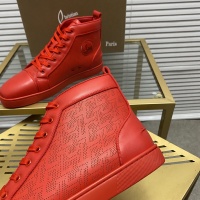 Cheap Christian Louboutin High Top Shoes For Men #1148708 Replica Wholesale [$96.00 USD] [ITEM#1148708] on Replica Christian Louboutin High Top Shoes