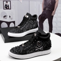 Cheap Philipp Plein PP High Tops Shoes For Men #1148884 Replica Wholesale [$80.00 USD] [ITEM#1148884] on Replica Philipp Plein PP High Tops Shoes
