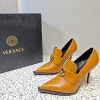 Cheap Versace High-Heeled Shoes For Women #1150197 Replica Wholesale [$130.00 USD] [ITEM#1150197] on Replica Versace High-Heeled Shoes