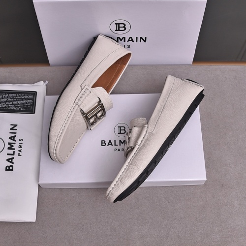 Cheap Balmain Leather Shoes For Men #1155489 Replica Wholesale [$76.00 USD] [ITEM#1155489] on Replica Balmain Leather Shoes