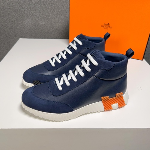 Cheap Hermes High Tops Shoes For Men #1155495 Replica Wholesale [$125.00 USD] [ITEM#1155495] on Replica Hermes High Tops Shoes