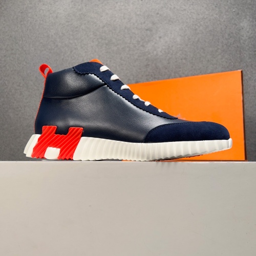 Cheap Hermes High Tops Shoes For Men #1155496 Replica Wholesale [$125.00 USD] [ITEM#1155496] on Replica Hermes High Tops Shoes