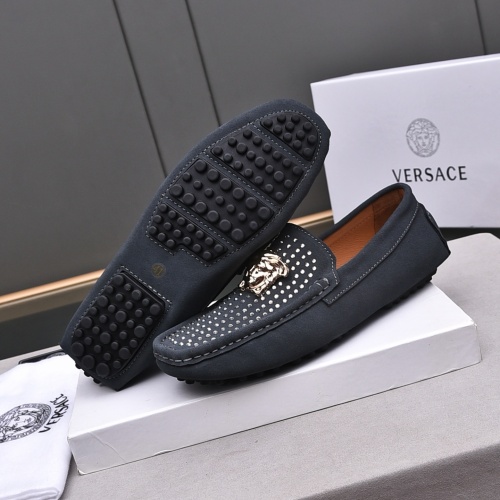 Cheap Versace Leather Shoes For Men #1156103 Replica Wholesale [$76.00 USD] [ITEM#1156103] on Replica Versace Leather Shoes