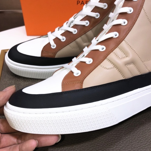 Cheap Hermes High Tops Shoes For Men #1156189 Replica Wholesale [$115.00 USD] [ITEM#1156189] on Replica Hermes High Tops Shoes