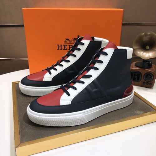 Cheap Hermes High Tops Shoes For Men #1156190 Replica Wholesale [$115.00 USD] [ITEM#1156190] on Replica Hermes High Tops Shoes