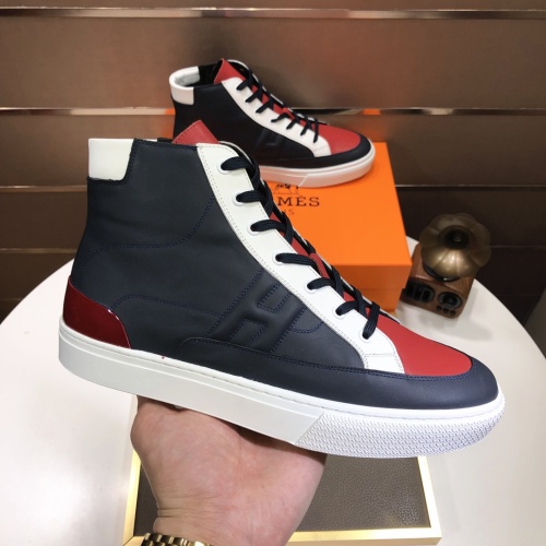 Cheap Hermes High Tops Shoes For Men #1156190 Replica Wholesale [$115.00 USD] [ITEM#1156190] on Replica Hermes High Tops Shoes