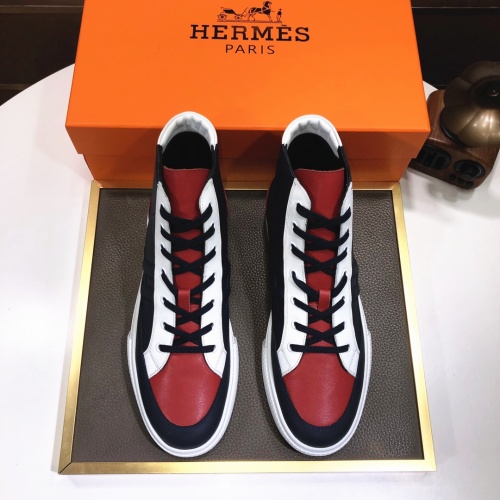 Cheap Hermes High Tops Shoes For Men #1156190 Replica Wholesale [$115.00 USD] [ITEM#1156190] on Replica Hermes High Tops Shoes