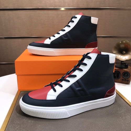 Cheap Hermes High Tops Shoes For Men #1156190 Replica Wholesale [$115.00 USD] [ITEM#1156190] on Replica Hermes High Tops Shoes