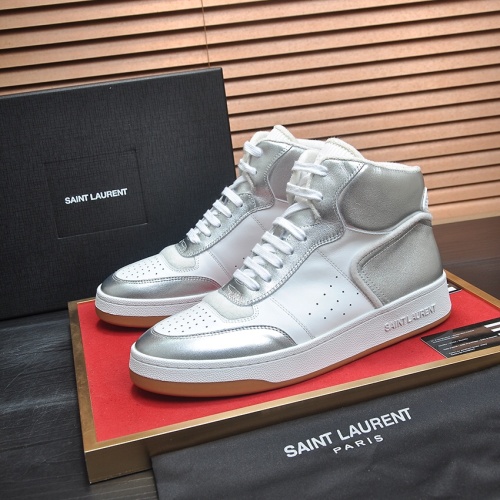 Cheap Yves Saint Laurent YSL High Tops Shoes For Men #1156220 Replica Wholesale [$98.00 USD] [ITEM#1156220] on Replica Yves Saint Laurent YSL High Tops Shoes