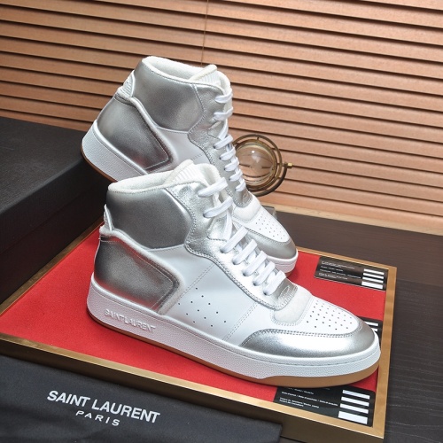 Cheap Yves Saint Laurent YSL High Tops Shoes For Men #1156220 Replica Wholesale [$98.00 USD] [ITEM#1156220] on Replica Yves Saint Laurent YSL High Tops Shoes