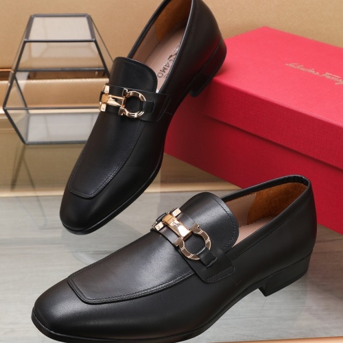 Cheap Salvatore Ferragamo Leather Shoes For Men #1156272 Replica Wholesale [$125.00 USD] [ITEM#1156272] on Replica Salvatore Ferragamo Leather Shoes