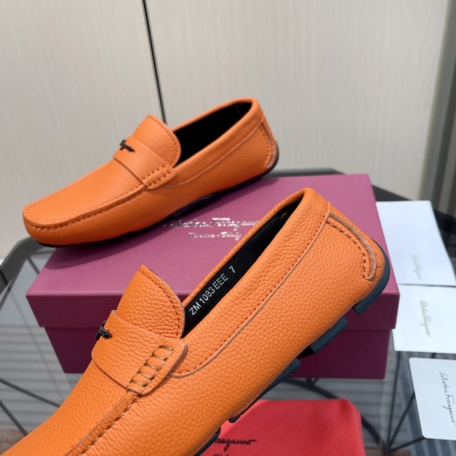 Cheap Salvatore Ferragamo Leather Shoes For Men #1156396 Replica Wholesale [$102.00 USD] [ITEM#1156396] on Replica Salvatore Ferragamo Leather Shoes