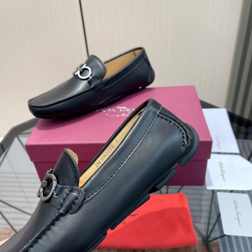 Cheap Salvatore Ferragamo Leather Shoes For Men #1156409 Replica Wholesale [$100.00 USD] [ITEM#1156409] on Replica Salvatore Ferragamo Leather Shoes