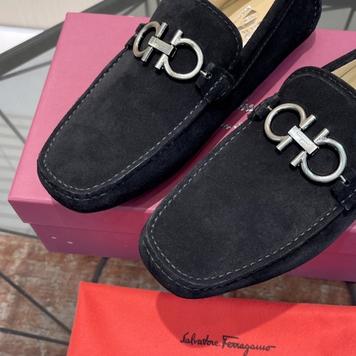 Cheap Salvatore Ferragamo Leather Shoes For Men #1156411 Replica Wholesale [$100.00 USD] [ITEM#1156411] on Replica Salvatore Ferragamo Leather Shoes